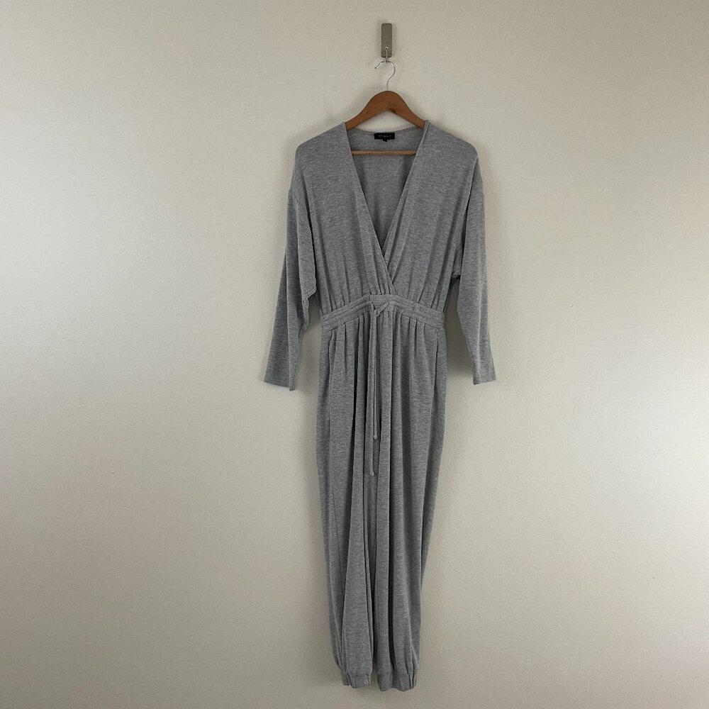Majorelle Willie Long Sleeve Jumpsuit in Heather Grey Size Small